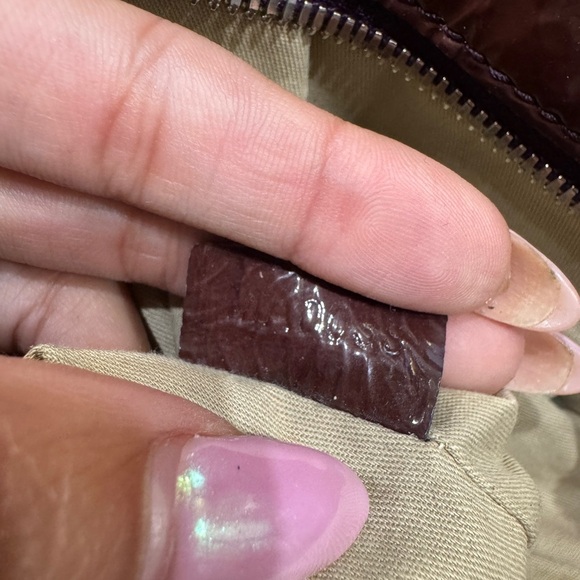 VTG Givenchy Nightingale patent leather Hand/shoulder Bag Burgundy AUTH CERTI - Picture 12 of 15